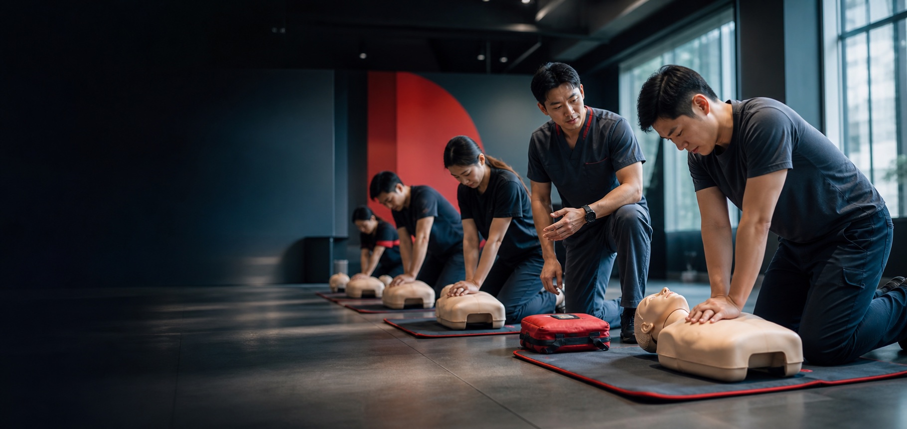 บรรยากาศฝึกปฏิบัติ CPR ที่ JiaCPR